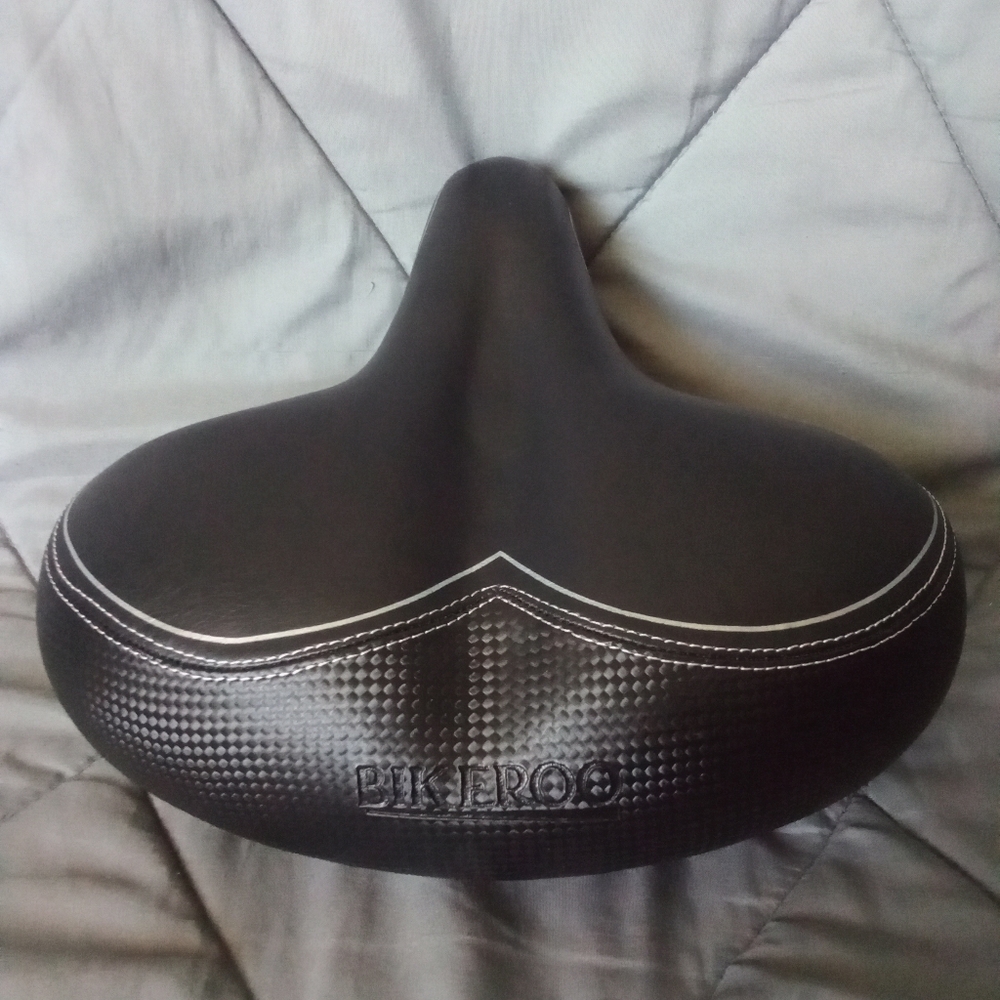 Bikeroo Wide Comfort Universal Fit Padded Exercise Bike Seat Spring Suspensions